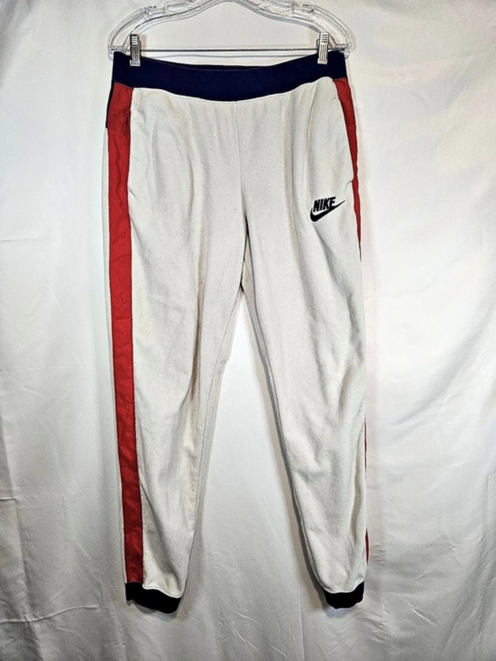 Nike Sportswear Polar Fleece Pants Color Block White Small